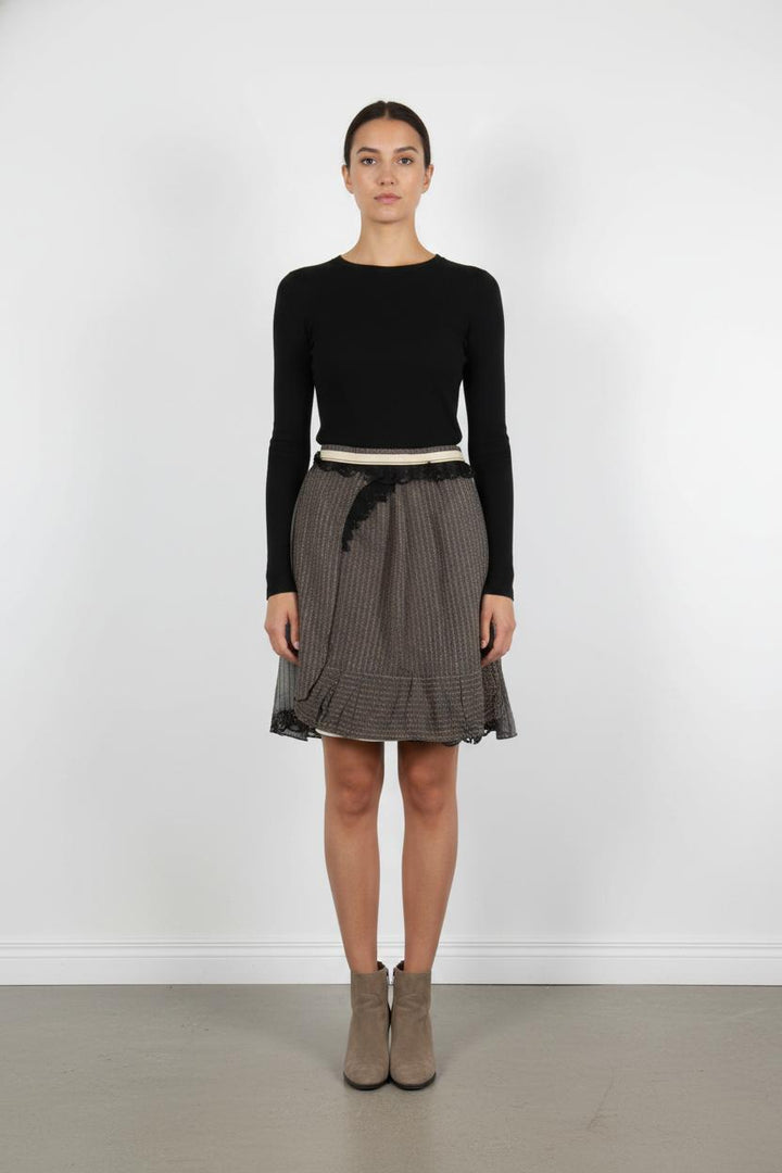 Jupe Midi Grise et Noire - Taille XL/42