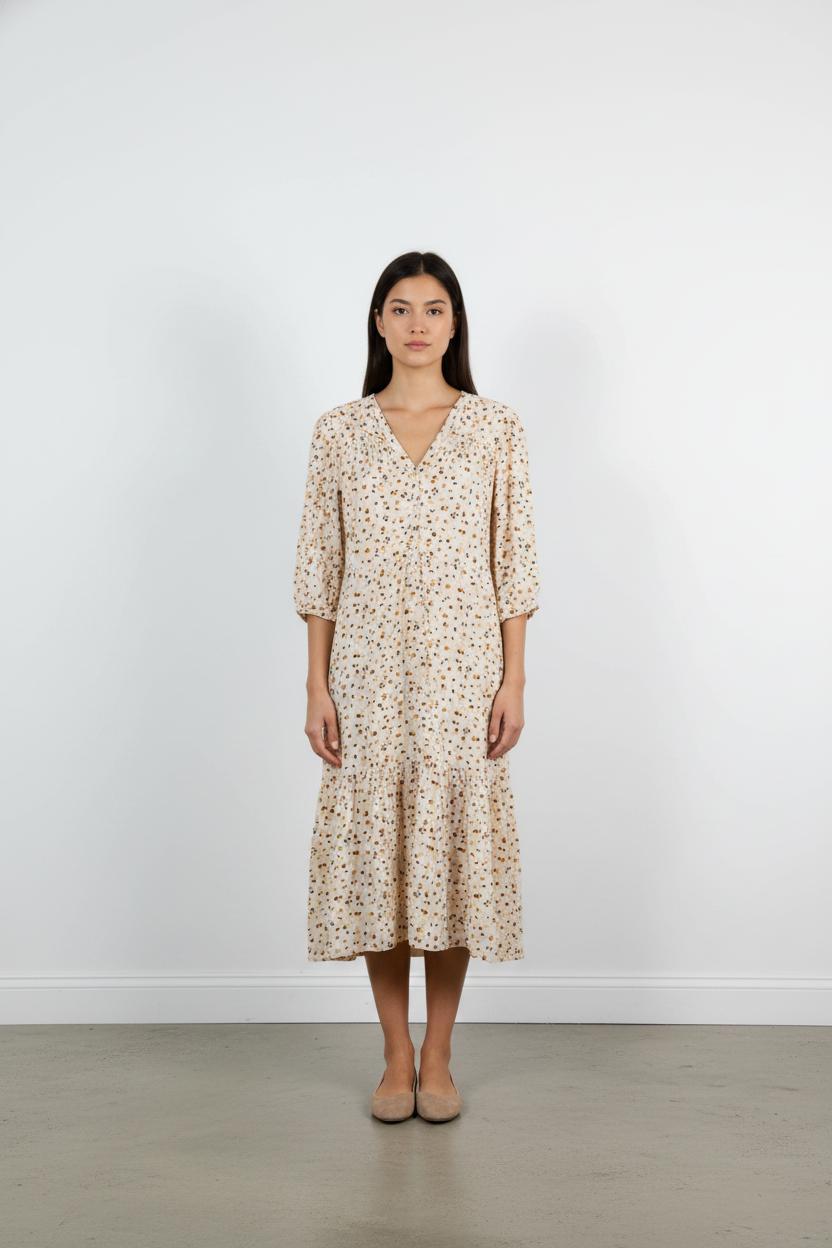 Robe Longue Jaune et Noire - Taille S/36
