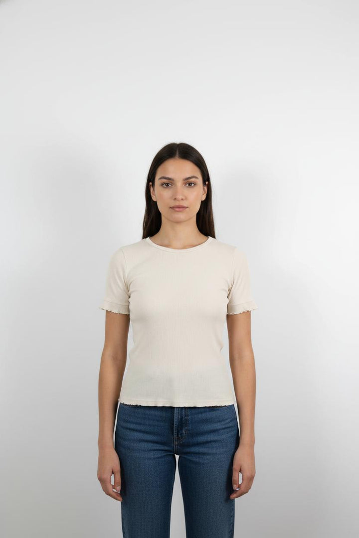 T-shirt Beige - Taille XS/34