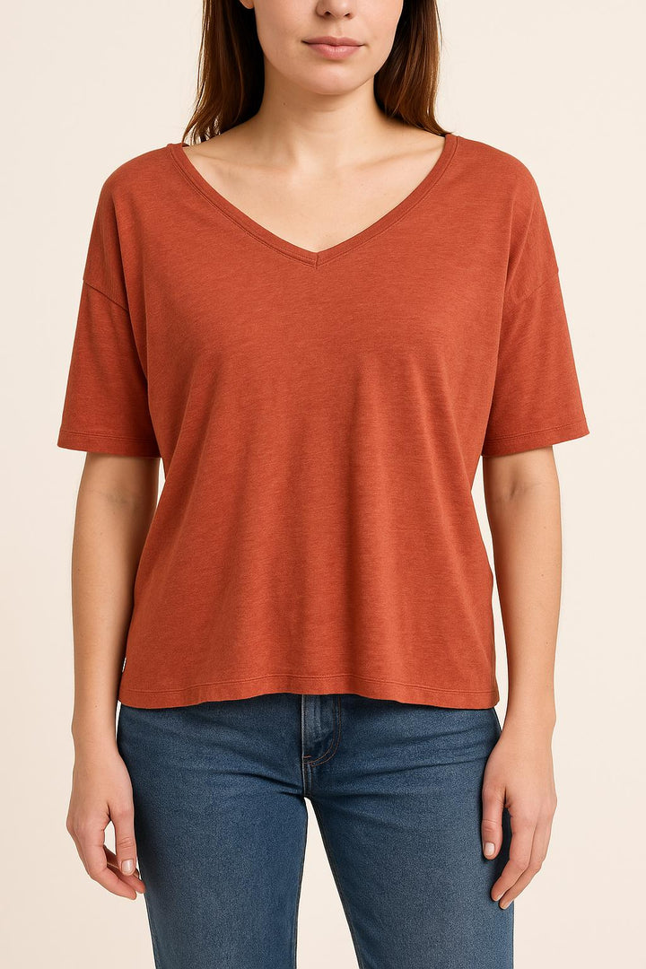 Tee-shirt Orange - Taille S/36 de la marque Notshy Cashmere | PARAD67314 - Vendu par Paradigme - Image 1