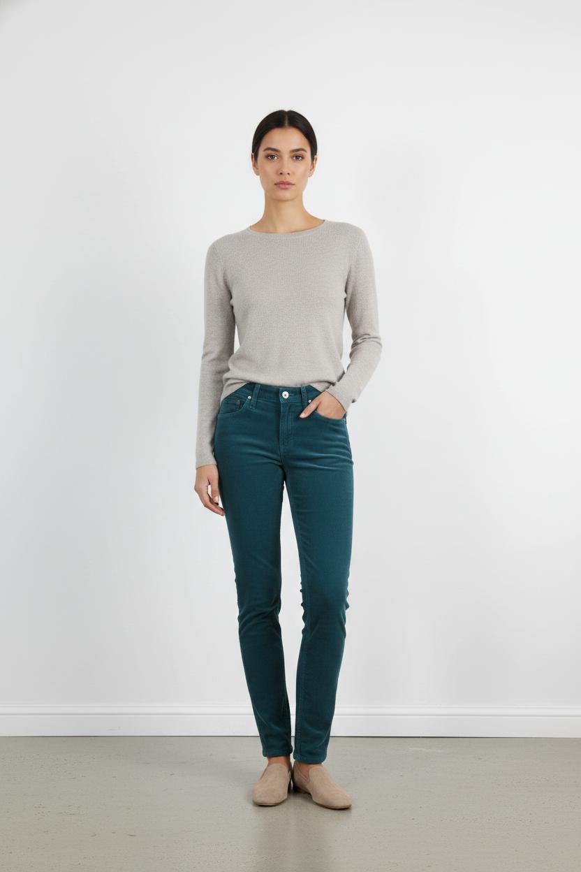 Pantalon Velours Bleu - Taille XS/34