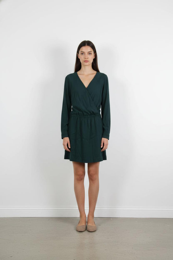 Robe portefeuille verte - Taille XS/34