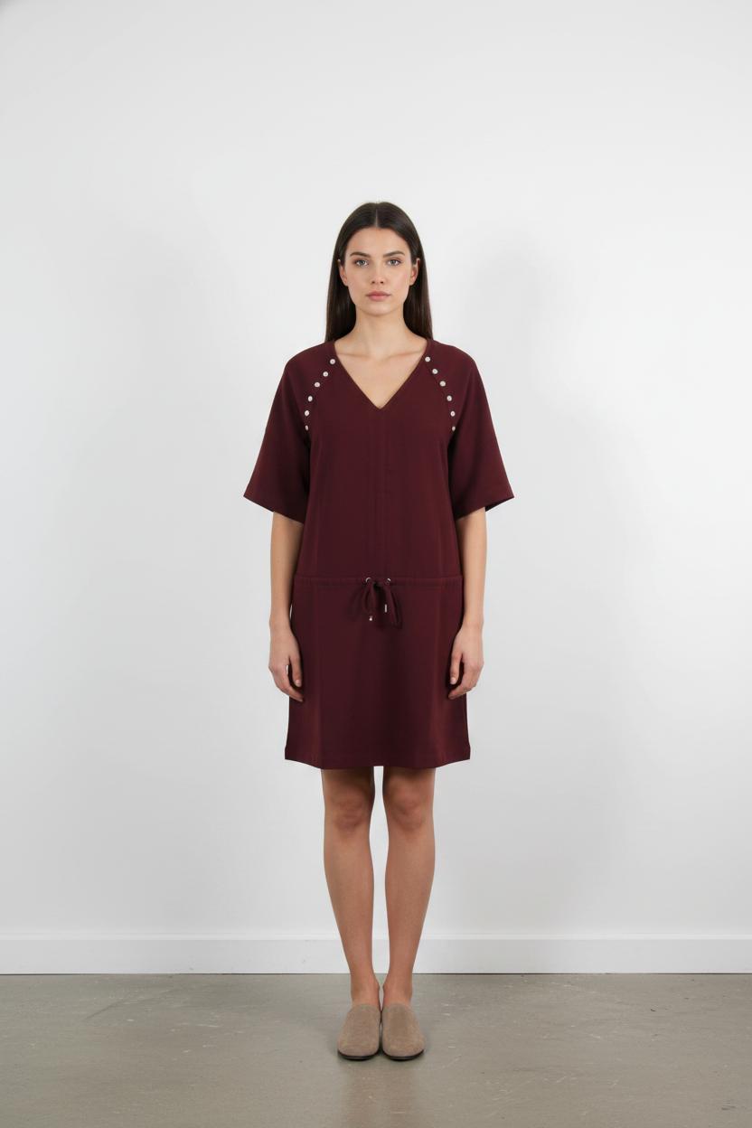 Robe Courte Bordeaux - Taille S/36