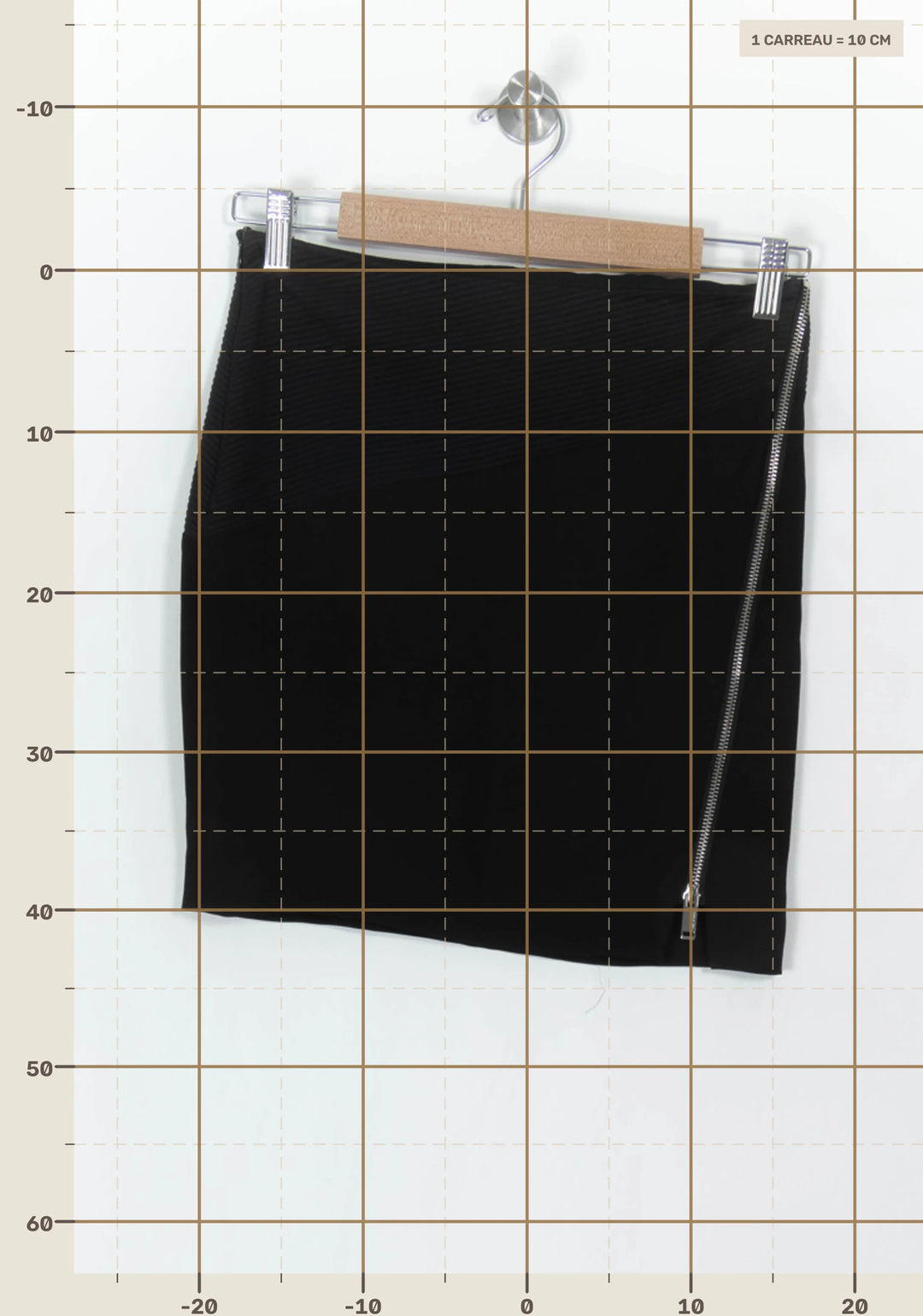 Jupe Courte Noire - Taille XS/34 de la marque IKKS | PARAD67401 - Vendu par Paradigme - Image 4