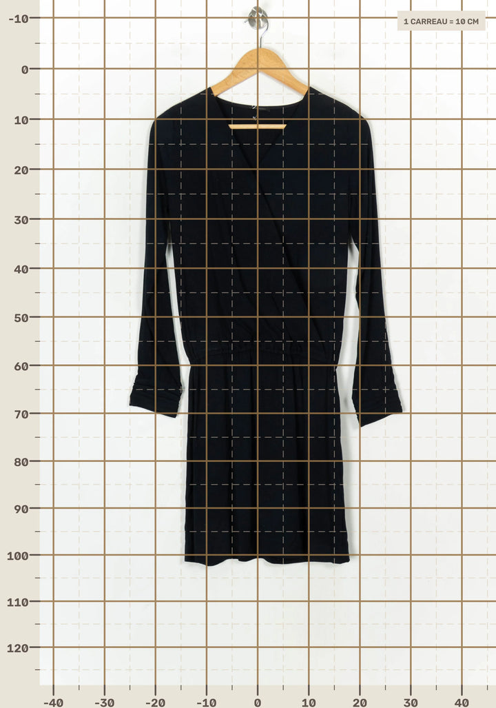 Robe Courte Noire - Taille XS/34 de la marque IKKS | PARAD67416 - Vendu par Paradigme - Image 4