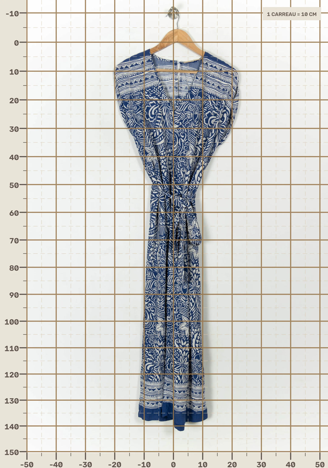 Combinaison Bleu et Blanc - Taille M/38 de la marque La Fée Maraboutée | PARAD67417 - Vendu par Paradigme - Image 4