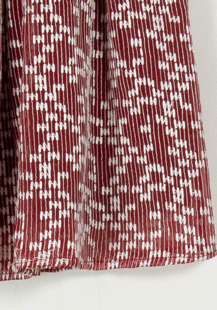 Jupe Plissée Bordeaux et Blanche - Taille XS/34 de la marque Heimstone | PARAD67434 - Vendu par Paradigme - Image 3