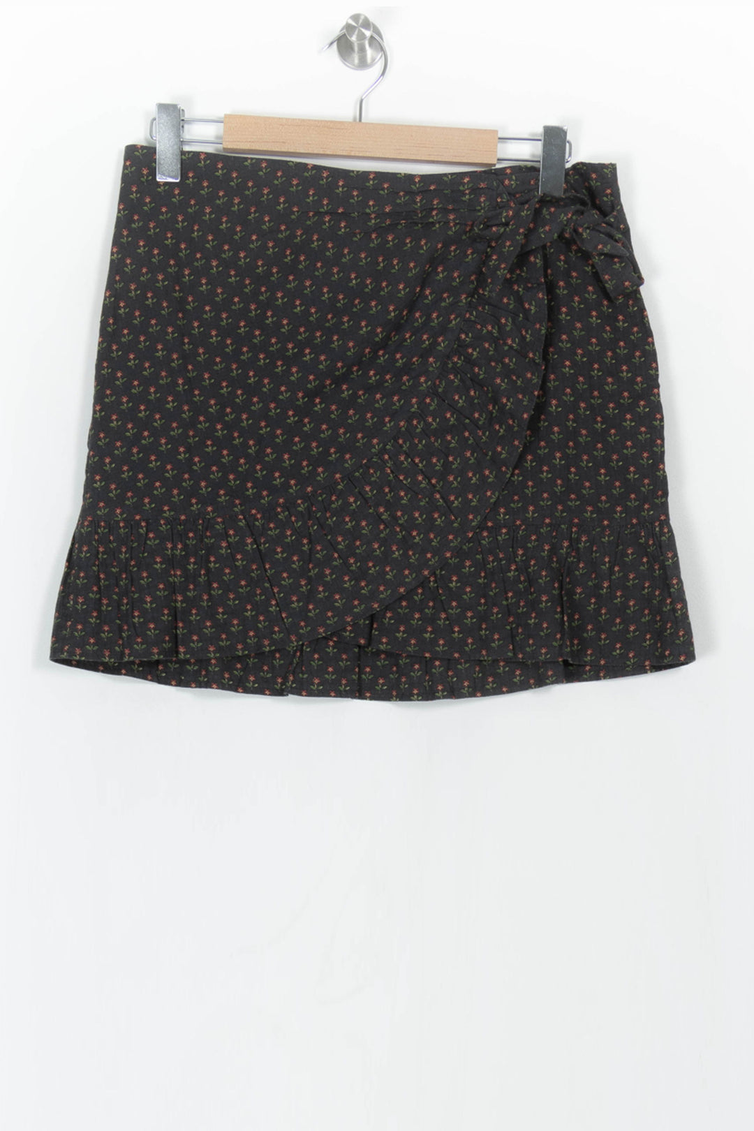 Jupe Portefeuille Noire - Taille L/40 de la marque Sézane | PARAD67440 - Vendu par Paradigme - Image 2