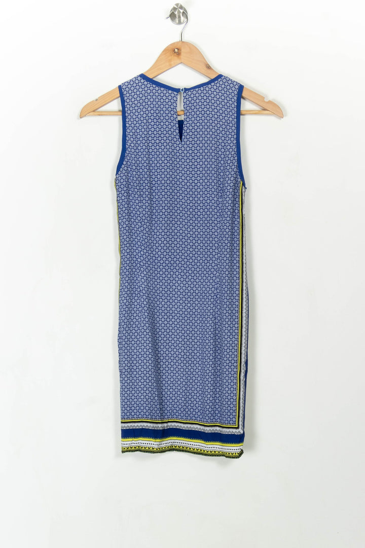 Robe Sans Manches Bleue et Jaune - Taille S/36 de la marque Comptoir des Cotonniers | PARAD67455 - Vendu par Paradigme - Image 4