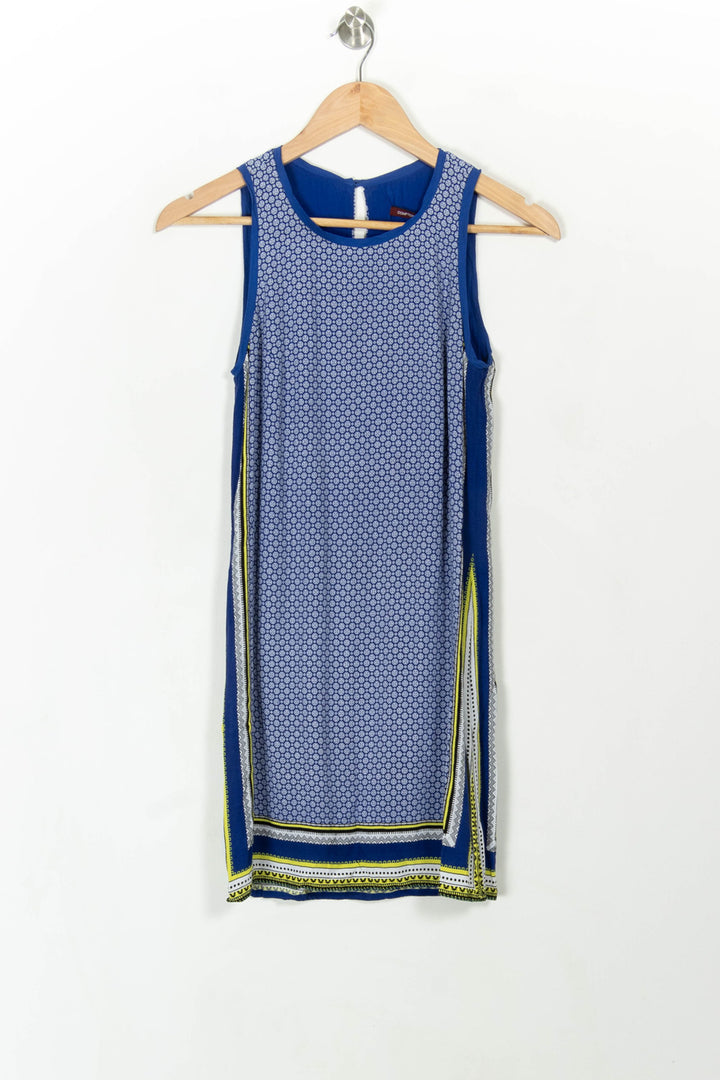 Robe Sans Manches Bleue et Jaune - Taille S/36 de la marque Comptoir des Cotonniers | PARAD67455 - Vendu par Paradigme - Image 2