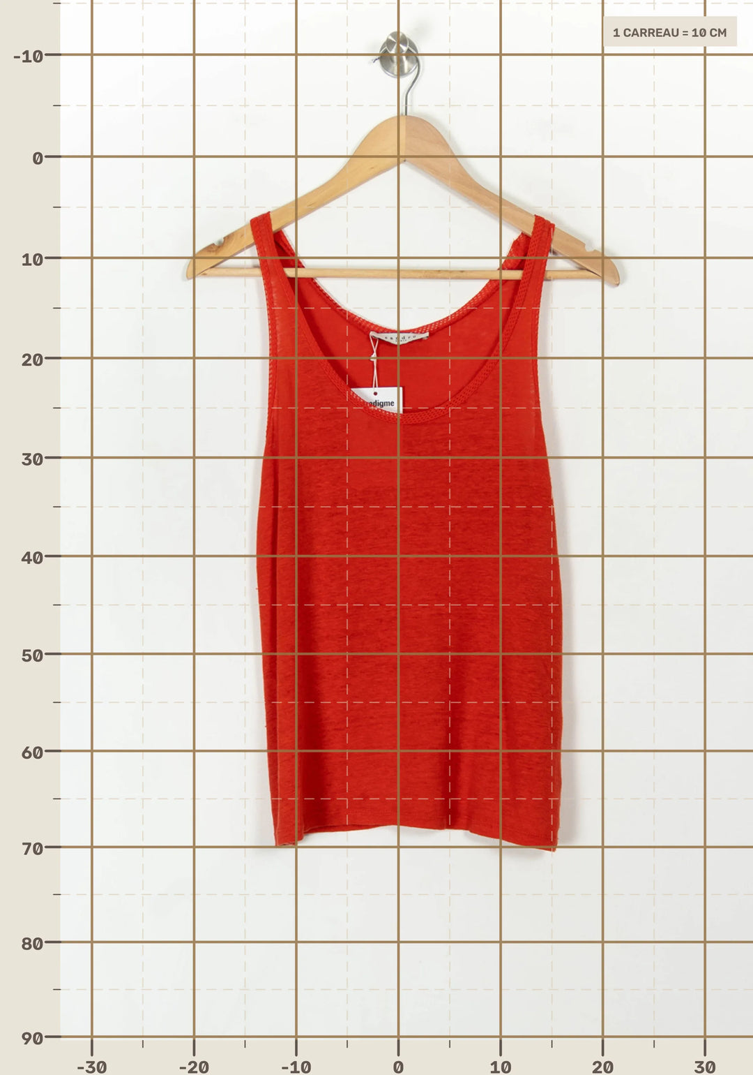 Débardeur Rouge - Taille M/38 de la marque Sandro | PARAD67477 - Vendu par Paradigme - Image 4