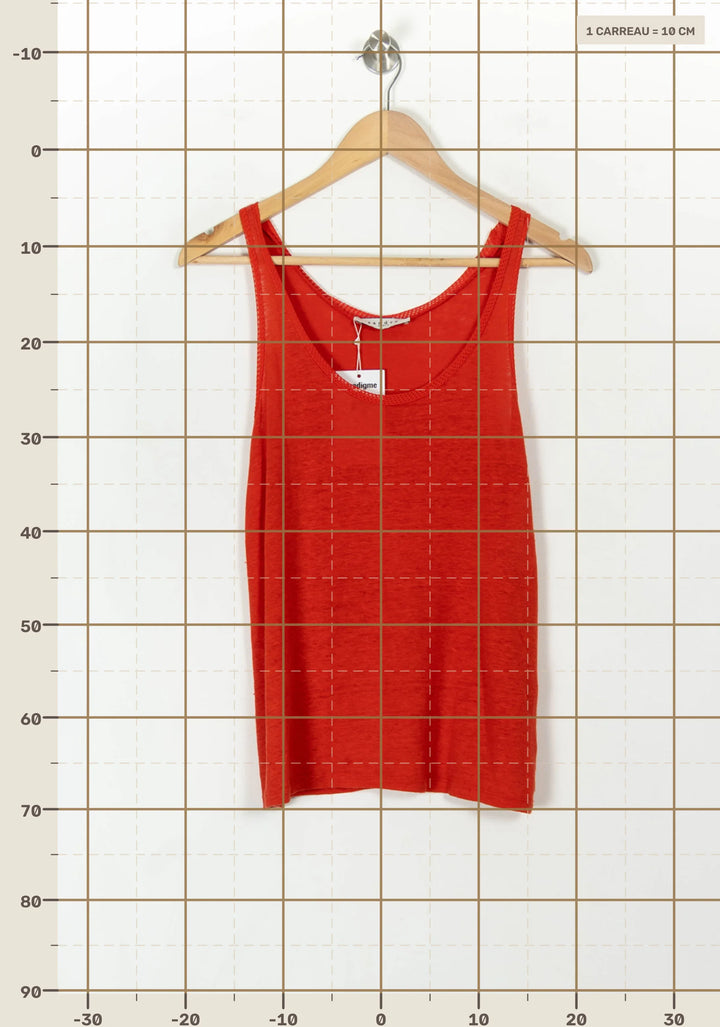 Débardeur Rouge - Taille M/38 de la marque Sandro | PARAD67477 - Vendu par Paradigme - Image 4