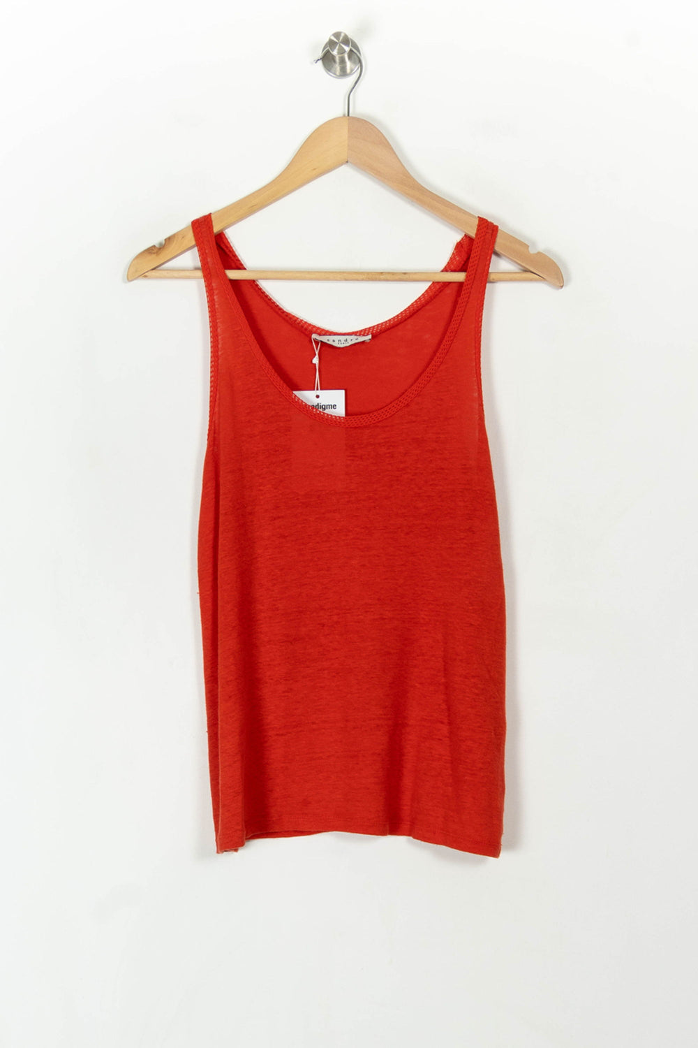 Débardeur Rouge - Taille M/38 de la marque Sandro | PARAD67477 - Vendu par Paradigme - Image 2