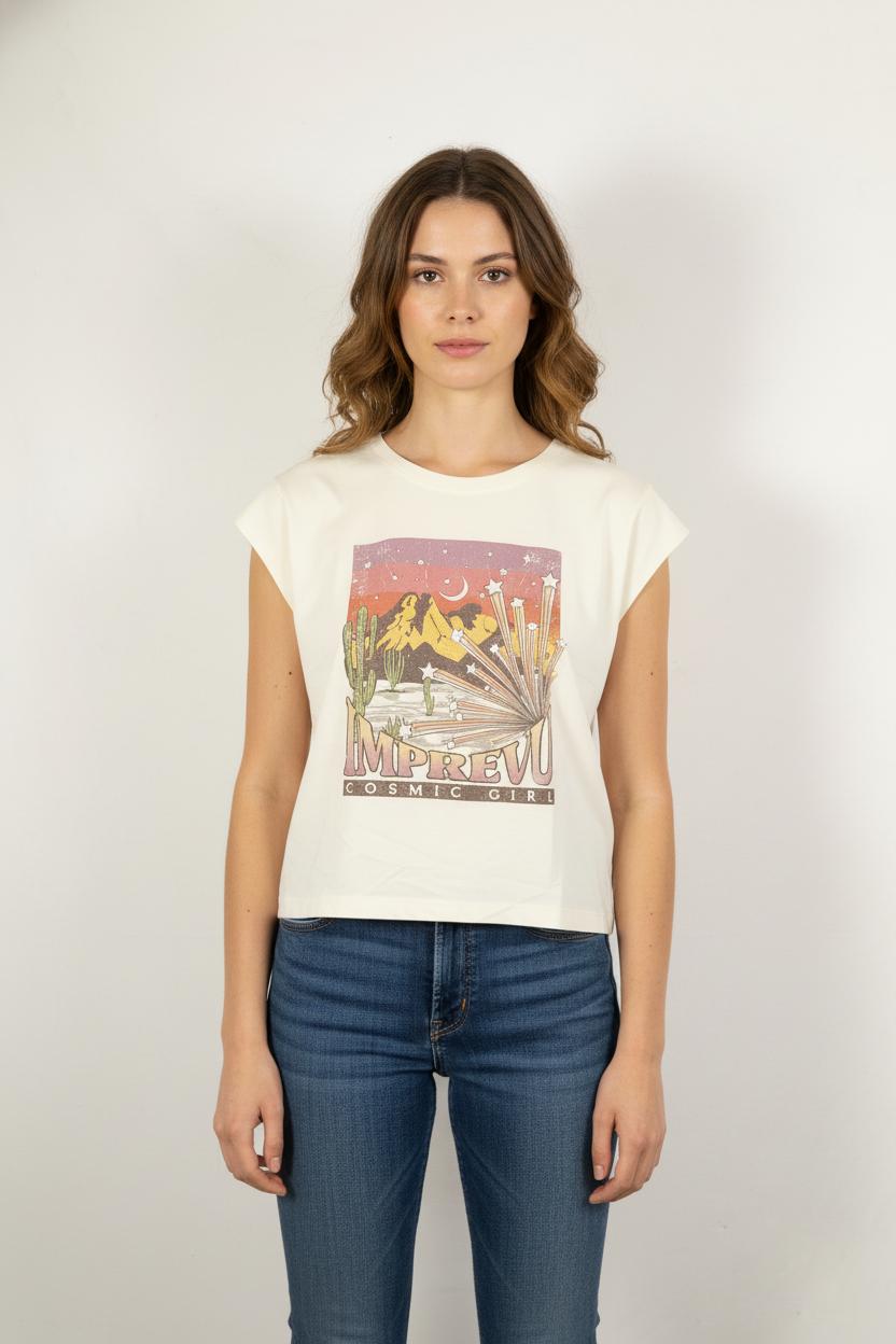Tee-shirt Beige - Taille XS/34