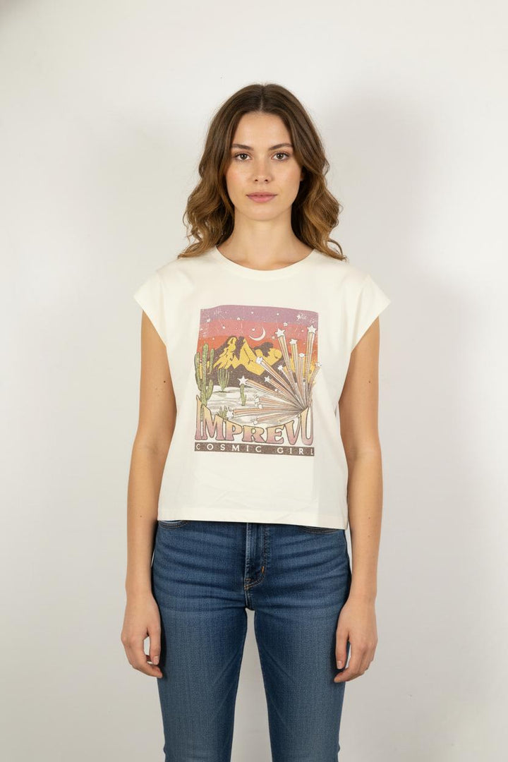 Tee-shirt Beige - Taille XS/34