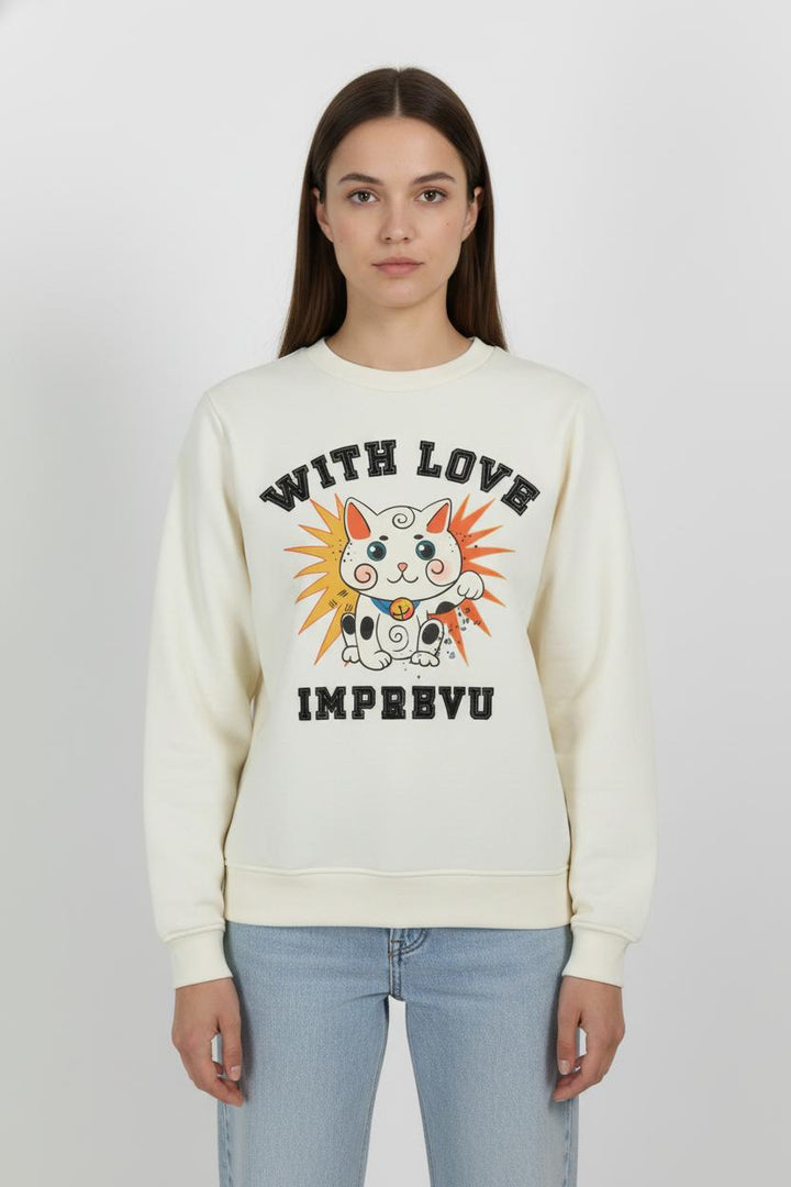 Sweatshirt Beige - Taille S/36 de la marque Imprevu | PARAD67514 - Vendu par Paradigme - Image 1