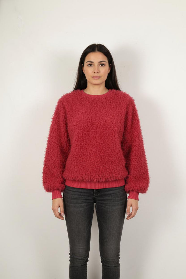 Sweat Pelucheux Rose - Taille S/36
