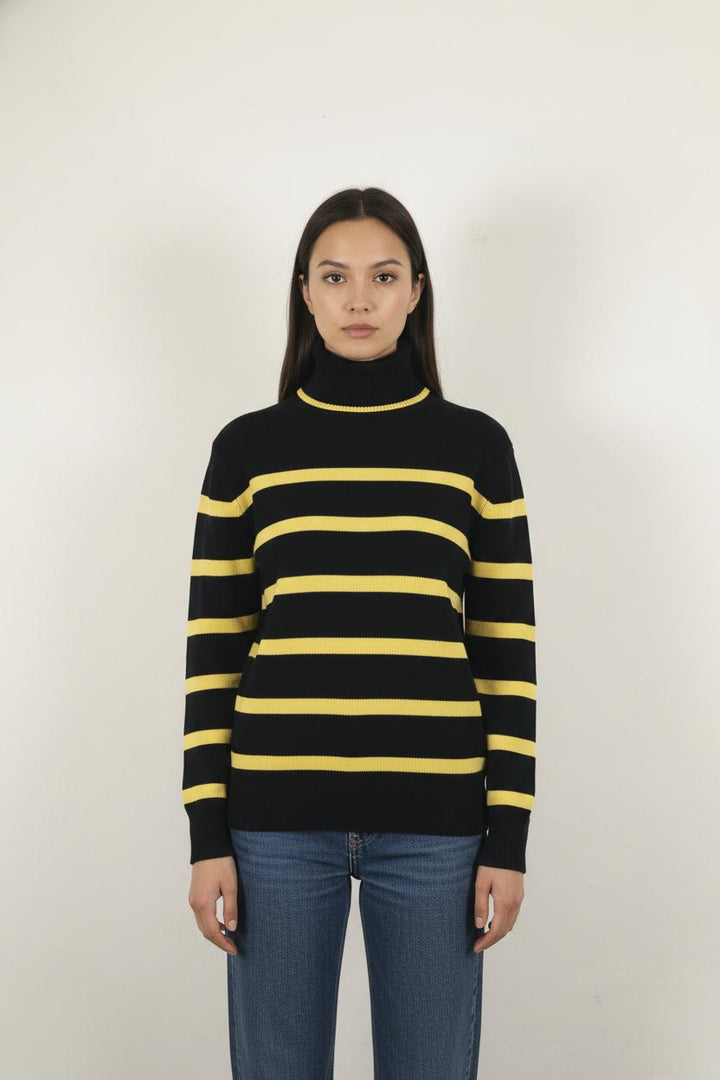 Pull Noir et Jaune - Taille S/36