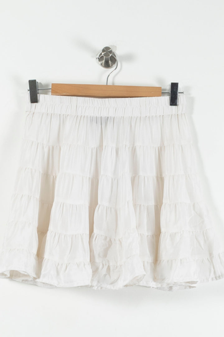 Jupe Volantée Blanche - Taille S/36 de la marque Bérénice | PARAD67566 - Vendu par Paradigme - Image 2