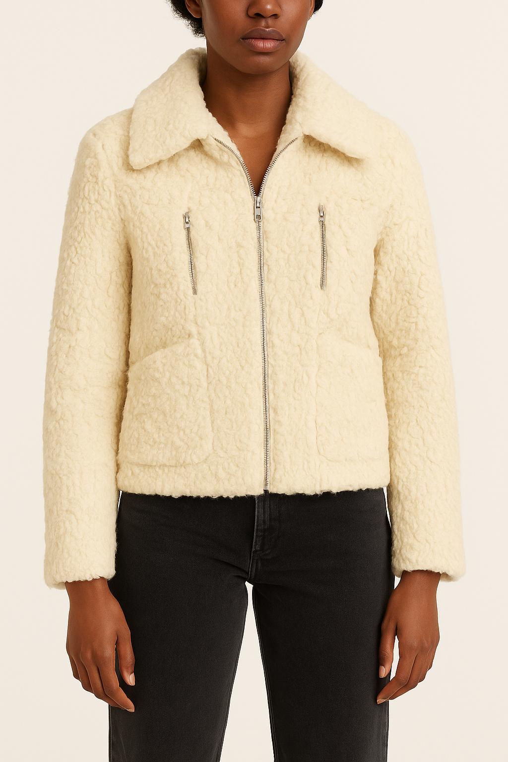 Veste Fourrée Blanche - Taille S/36 de la marque Bérénice | PARAD67569 - Vendu par Paradigme - Image 1