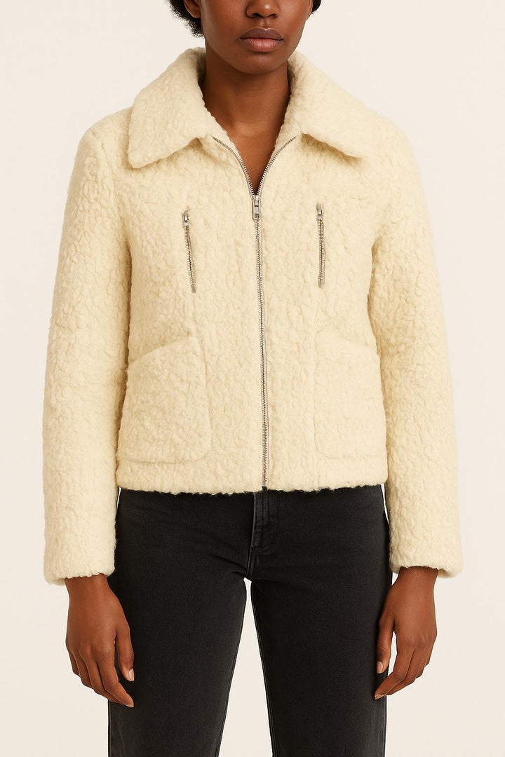 Veste Fourrée Blanche - Taille S/36 de la marque Bérénice | PARAD67569 - Vendu par Paradigme - Image 1