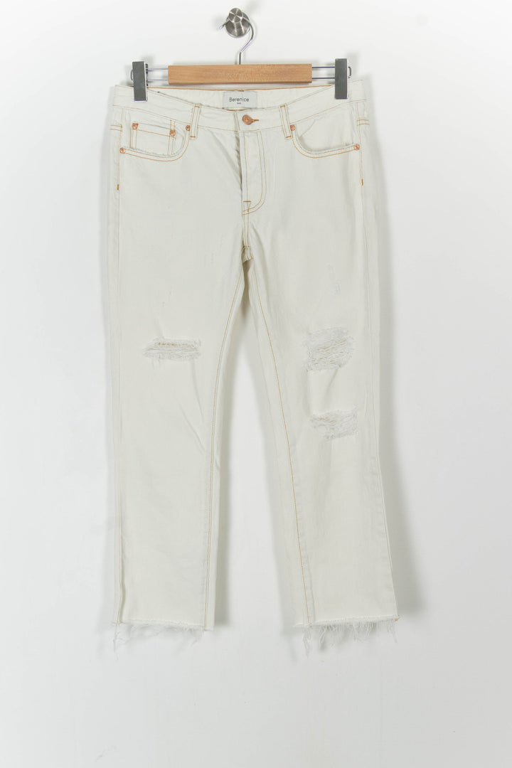Jean Droit Blanc - Taille S/36 de la marque Bérénice | PARAD67577 - Vendu par Paradigme - Image 2