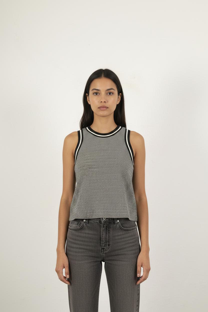 Débardeur Noir et Blanc - Taille XS/34