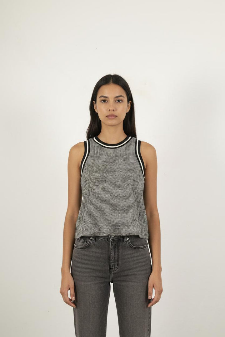 Débardeur Noir et Blanc - Taille XS/34