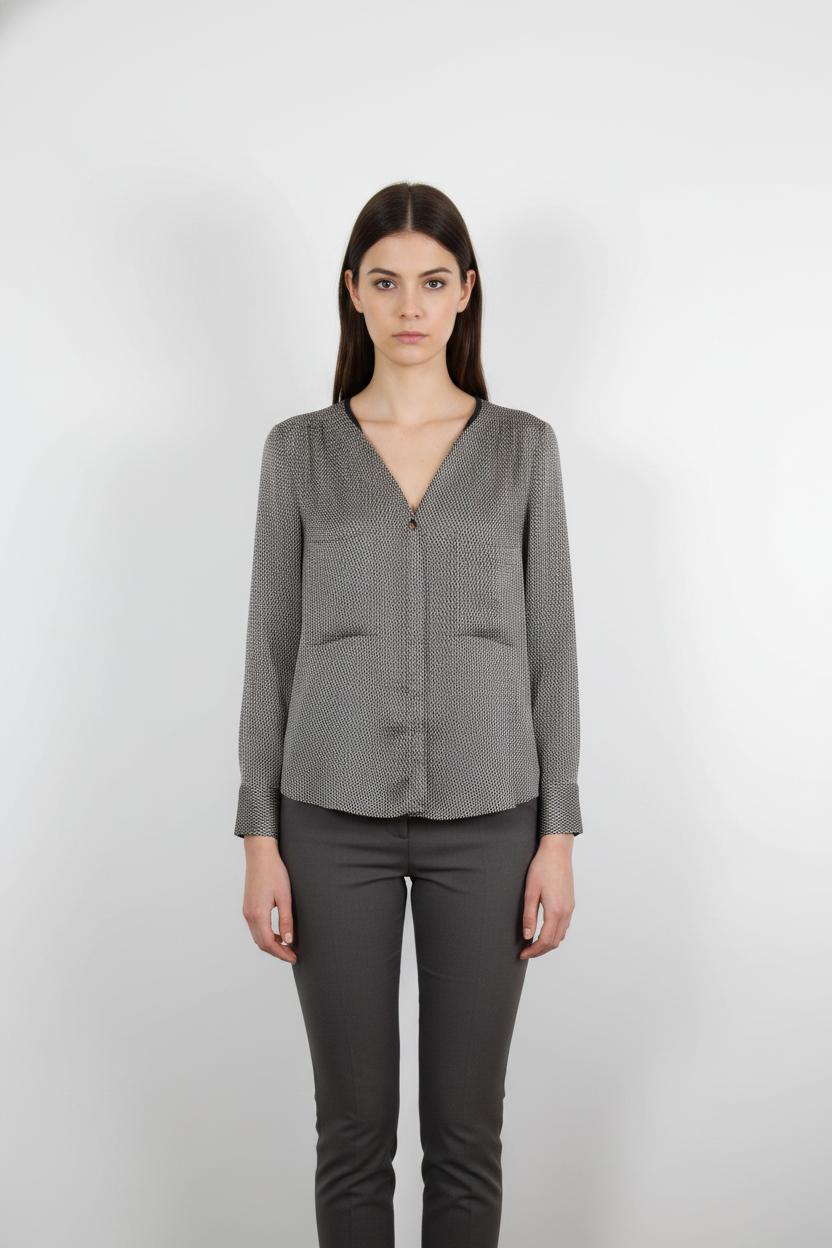 Chemise Noire et Blanche - Taille XL/42