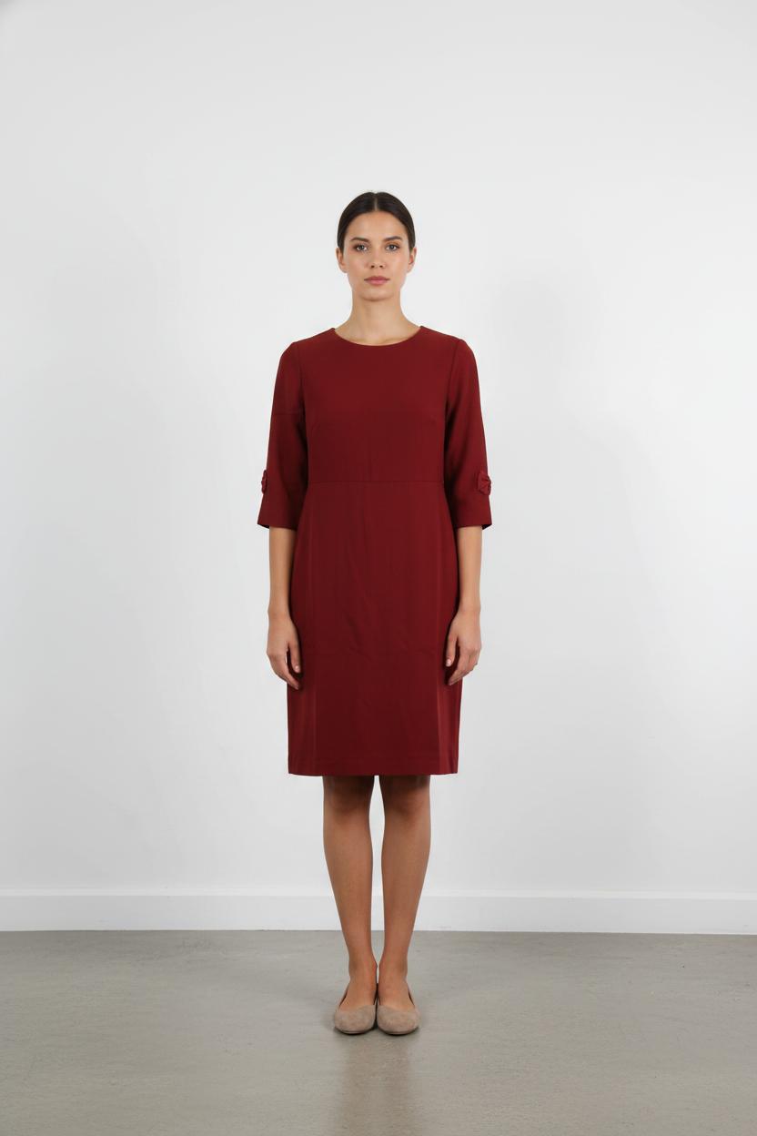 Robe Droite Bordeaux - Taille L/40