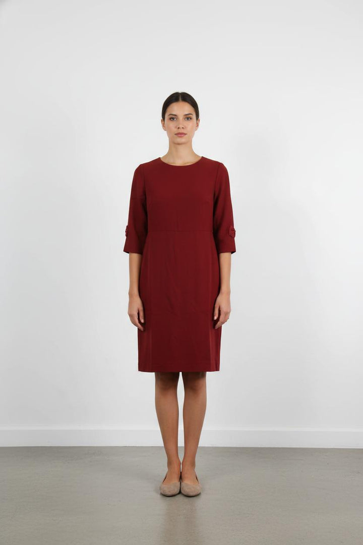 Robe Droite Bordeaux - Taille L/40