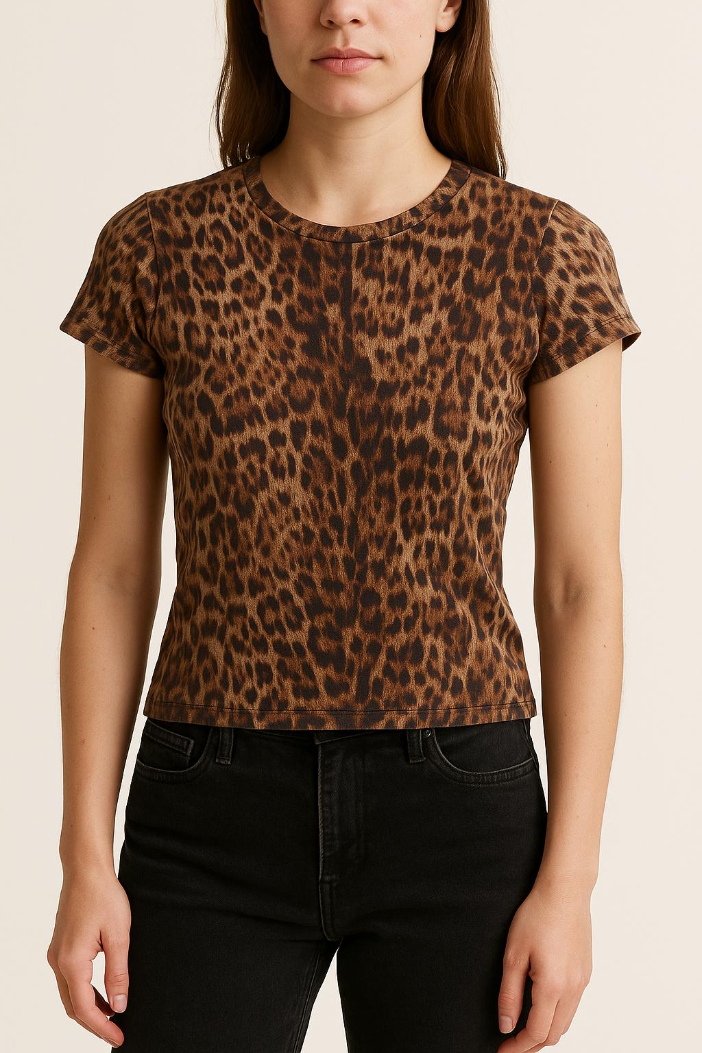 Tee-shirt Marron et Noir - Taille XS/34 de la marque All Saints | PARAD67609 - Vendu par Paradigme - Image 1