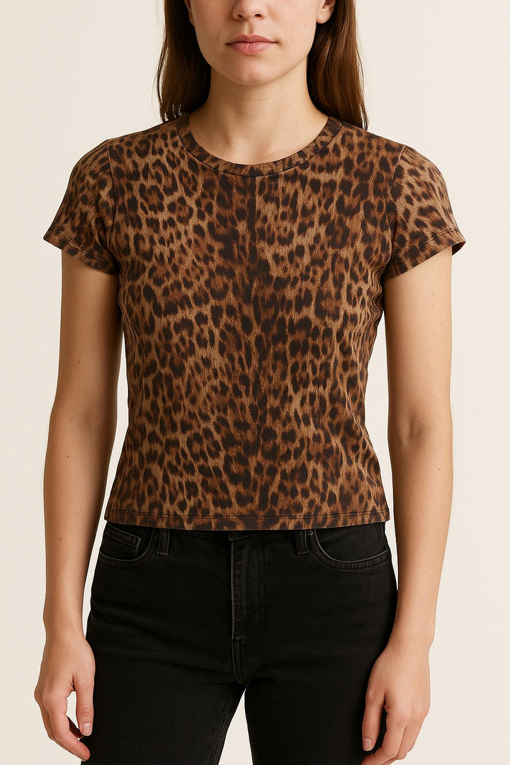Tee-shirt Marron et Noir - Taille XS/34 de la marque All Saints | PARAD67609 - Vendu par Paradigme - Image 1