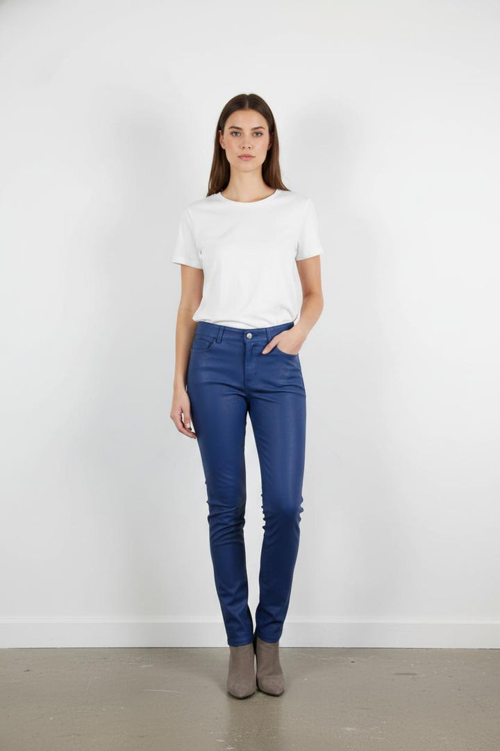Pantalon Cuir Bleu - Taille S/36