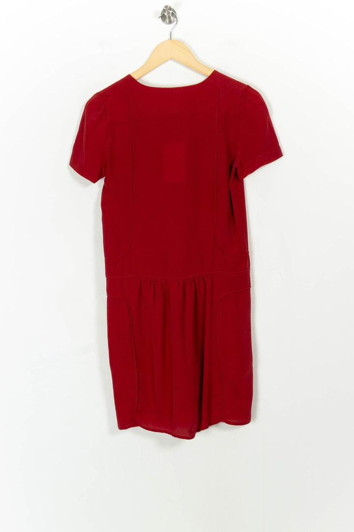 Robe Courte Bordeaux - Taille S/36 de la marque Comptoir des Cotonniers | PARAD67637 - Vendu par Paradigme - Image 4