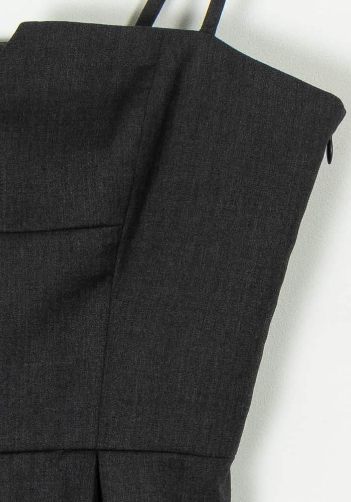 Robe Droite Grise - Taille S/36 de la marque Tara Jarmon | PARAD67642 - Vendu par Paradigme - Image 3