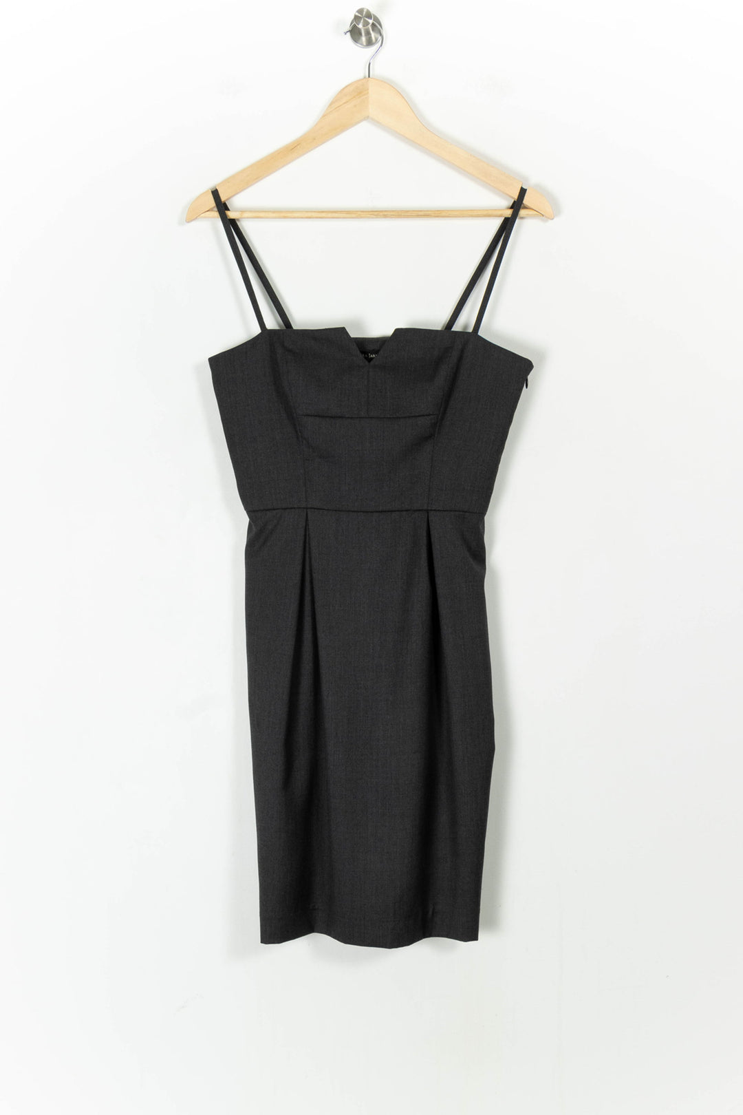 Robe Droite Grise - Taille S/36 de la marque Tara Jarmon | PARAD67642 - Vendu par Paradigme - Image 2