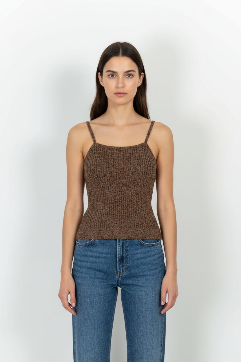 Débardeur Marron - Taille M/38 de la marque Sézane | PARAD67672 - Vendu par Paradigme - Image 1