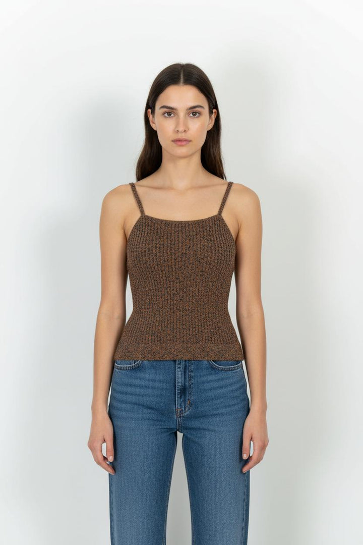 Débardeur Marron - Taille M/38 de la marque Sézane | PARAD67672 - Vendu par Paradigme - Image 1