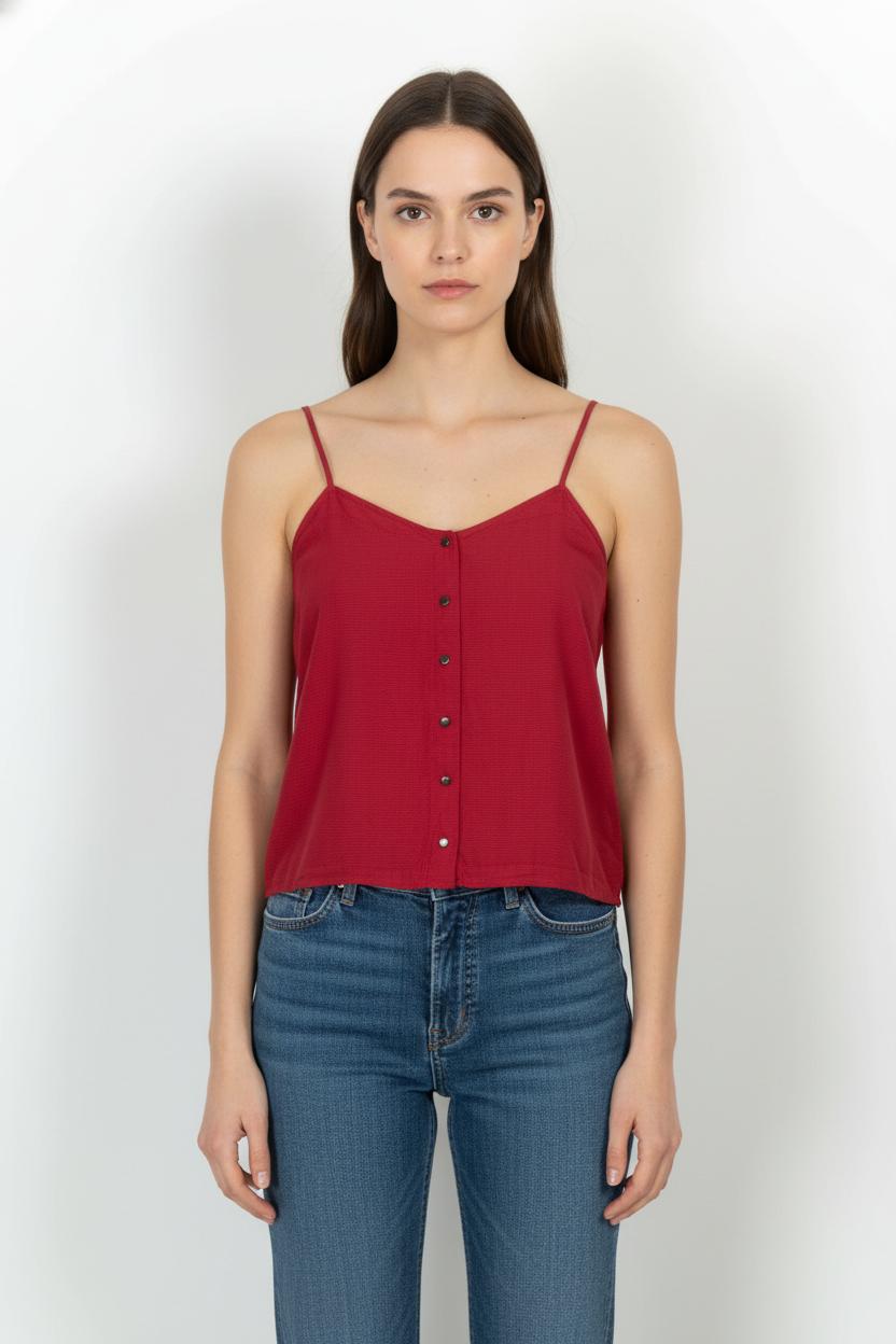 Débardeur Rouge - Taille M/38 de la marque Comptoir des Cotonniers | PARAD67676 - Vendu par Paradigme - Image 1