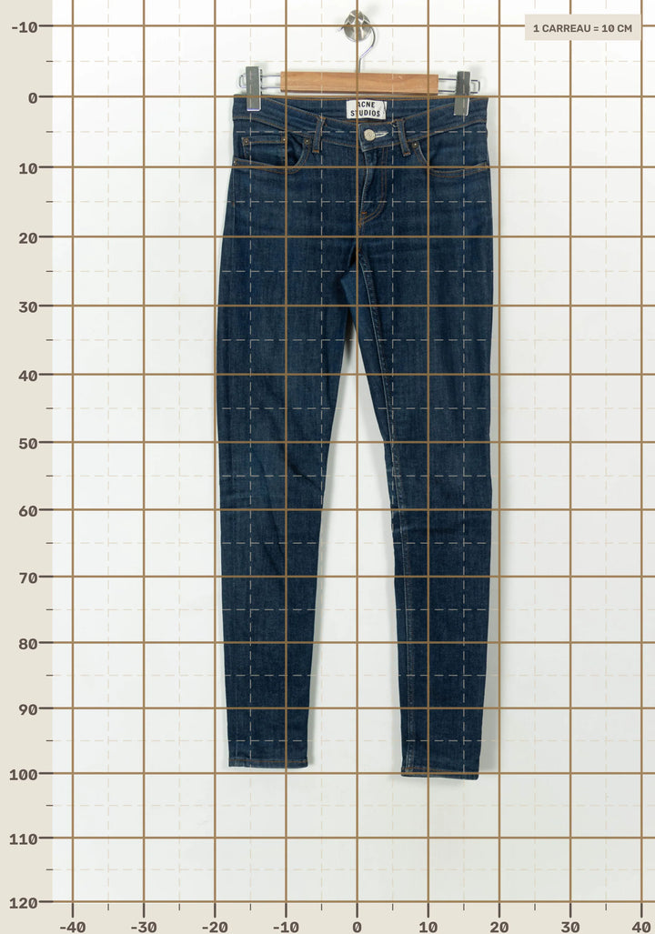 Jean Slim Bleu - Taille M/38 de la marque Acne Studios | PARAD67692 - Vendu par Paradigme - Image 4