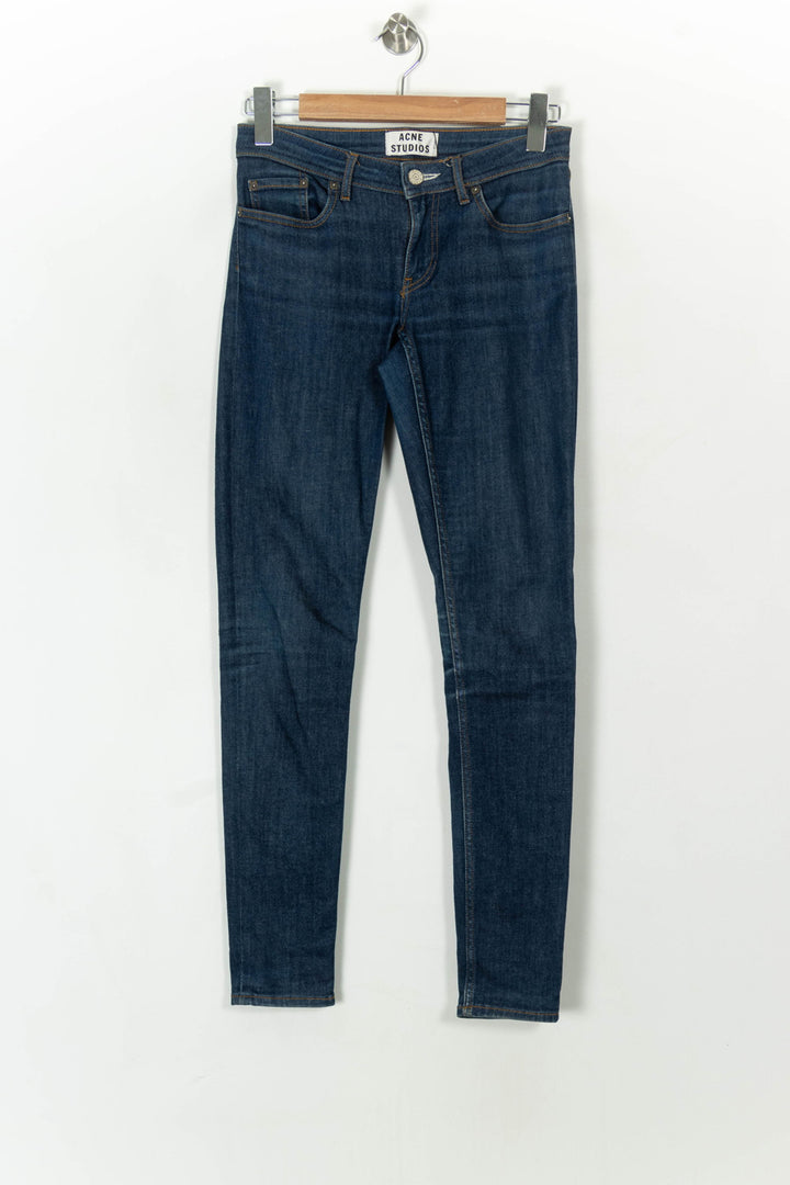 Jean Slim Bleu - Taille M/38 de la marque Acne Studios | PARAD67692 - Vendu par Paradigme - Image 2