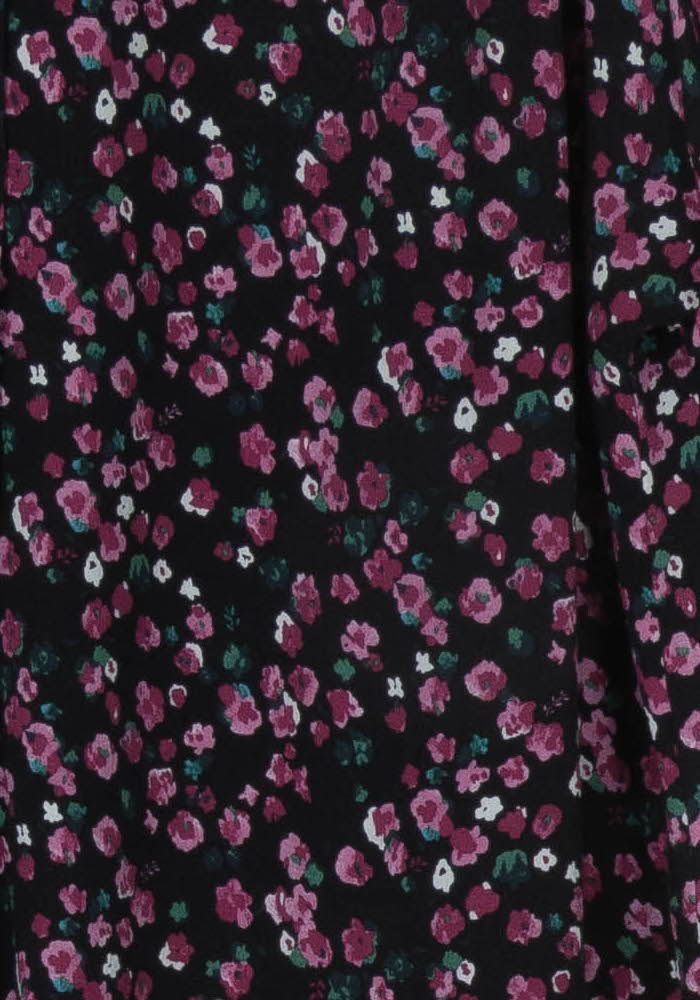 Blouse Noire et Rose - Taille L/40 de la marque La Fée Maraboutée | PARAD67698 - Vendu par Paradigme - Image 3