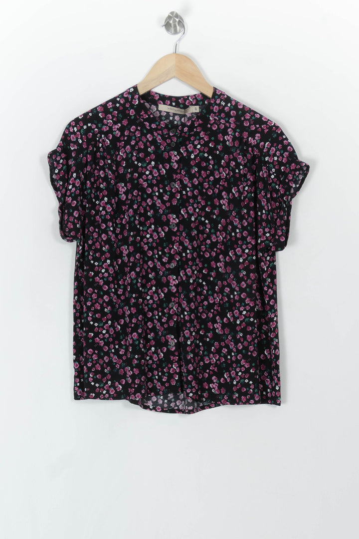Blouse Noire et Rose - Taille L/40 de la marque La Fée Maraboutée | PARAD67698 - Vendu par Paradigme - Image 2