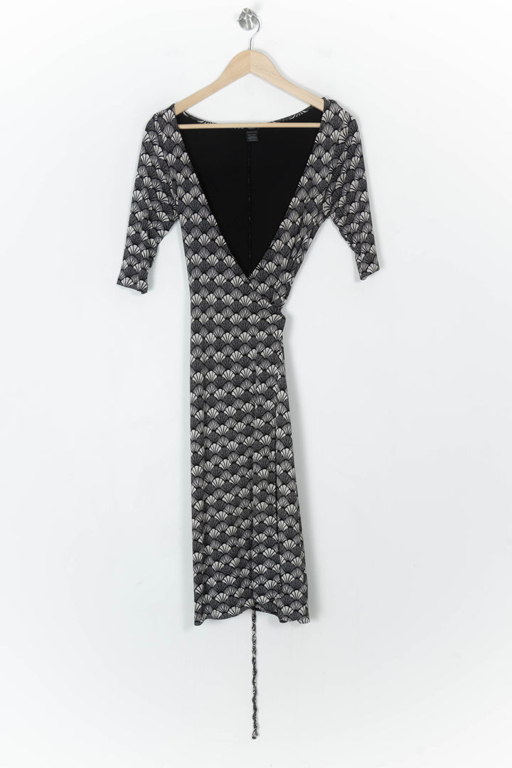 Robe Portefeuille Noire et Blanche - Taille S/36 de la marque Filippa K | PARAD67723 - Vendu par Paradigme - Image 2
