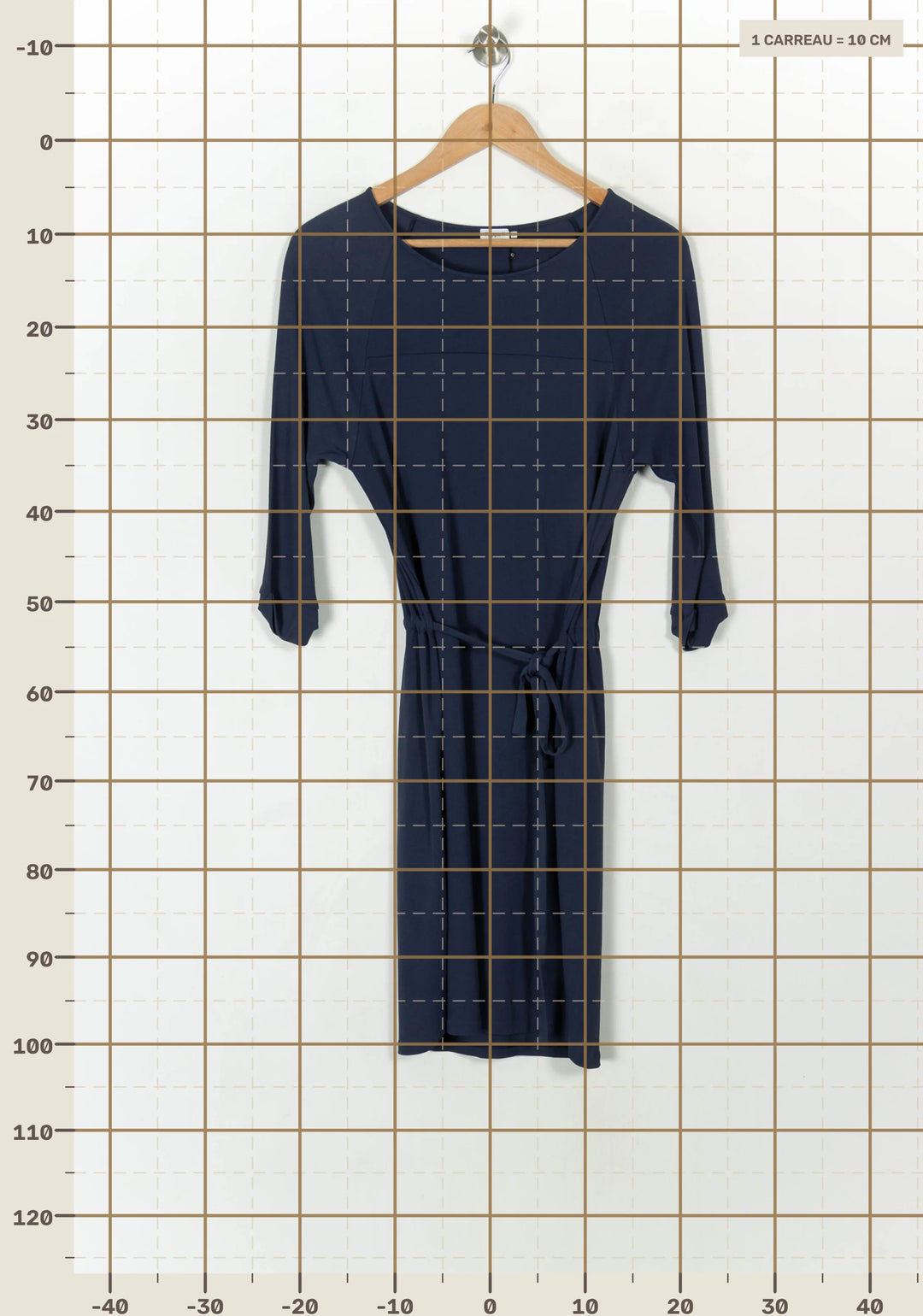 Robe Ceinturée Bleue - Taille S/36 de la marque Filippa K | PARAD67726 - Vendu par Paradigme - Image 4