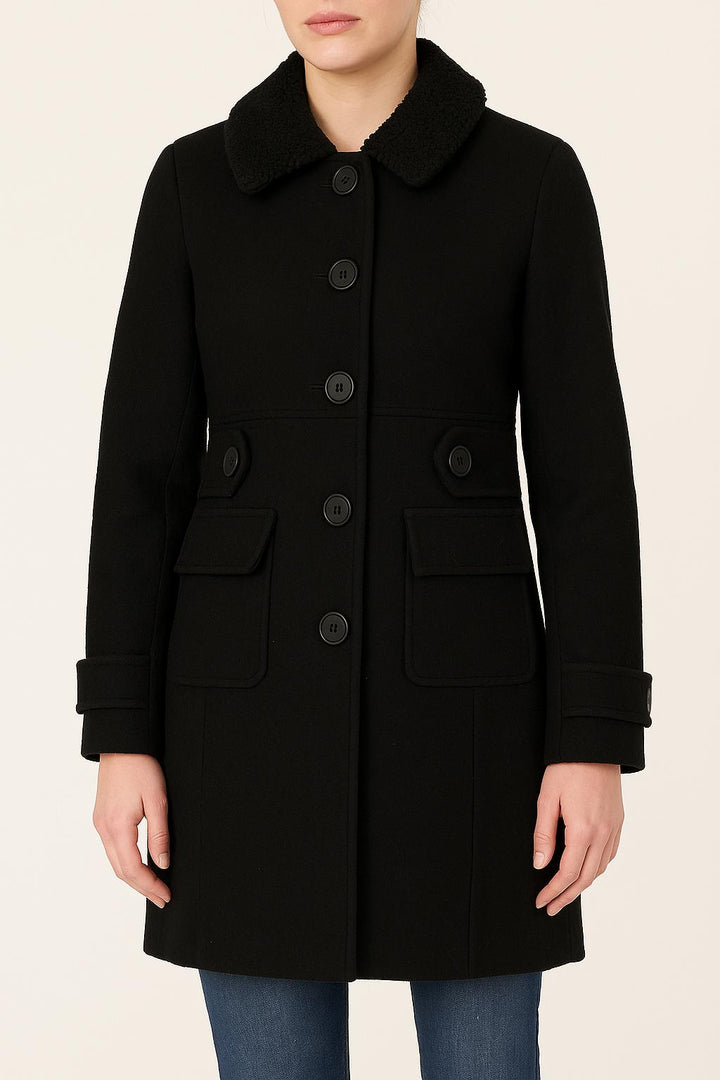 Manteau Noir - Taille S/36 de la marque Maje | PARAD67746 - Vendu par Paradigme - Image 1