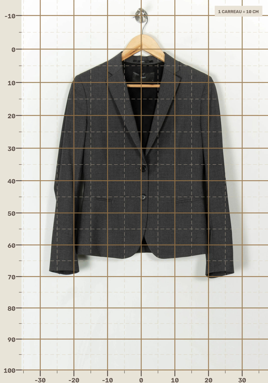 Blazer Gris - Taille S/36 de la marque Filippa K | PARAD67761 - Vendu par Paradigme - Image 4