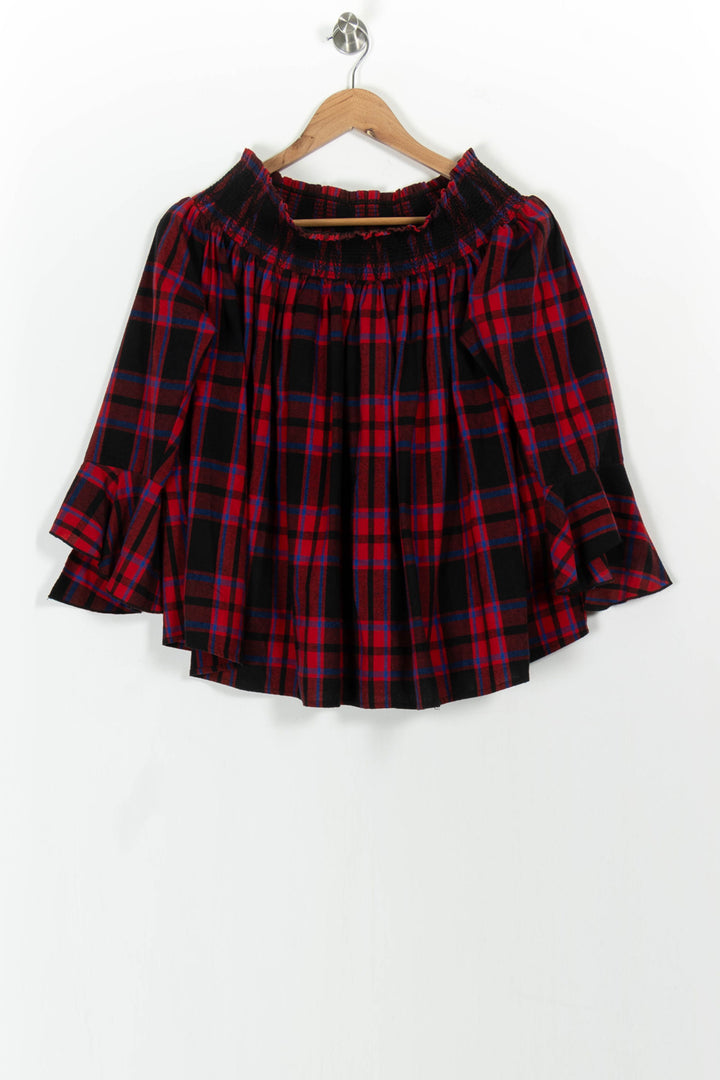 Blouse Rouge et Noire - Taille L/40 de la marque Maje | PARAD67781 - Vendu par Paradigme - Image 2