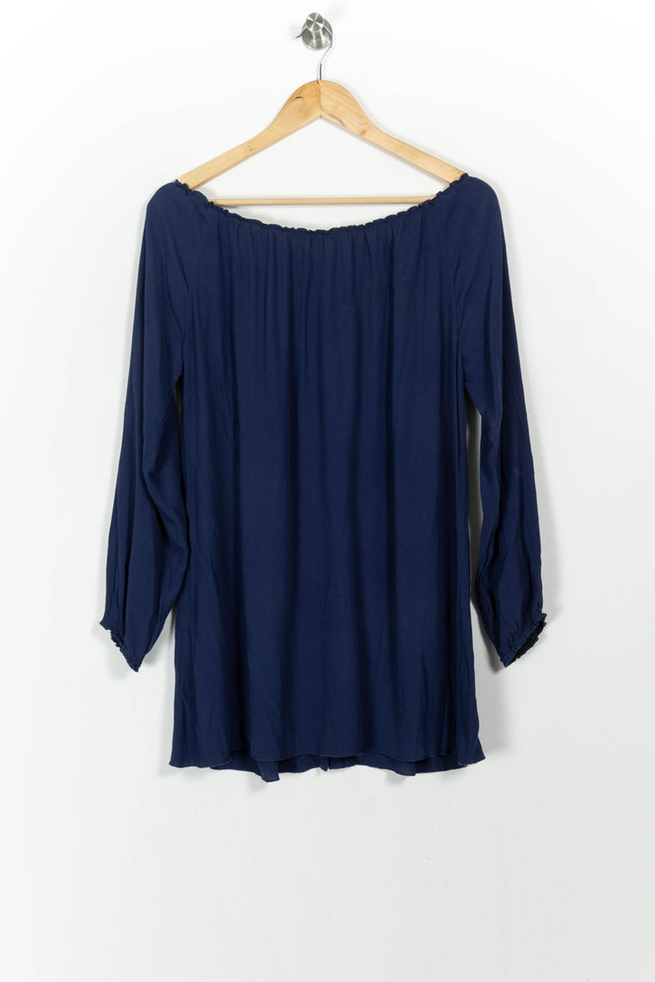 Blouse Bleue - Taille M/38 de la marque American Vintage | PARAD67784 - Vendu par Paradigme - Image 4